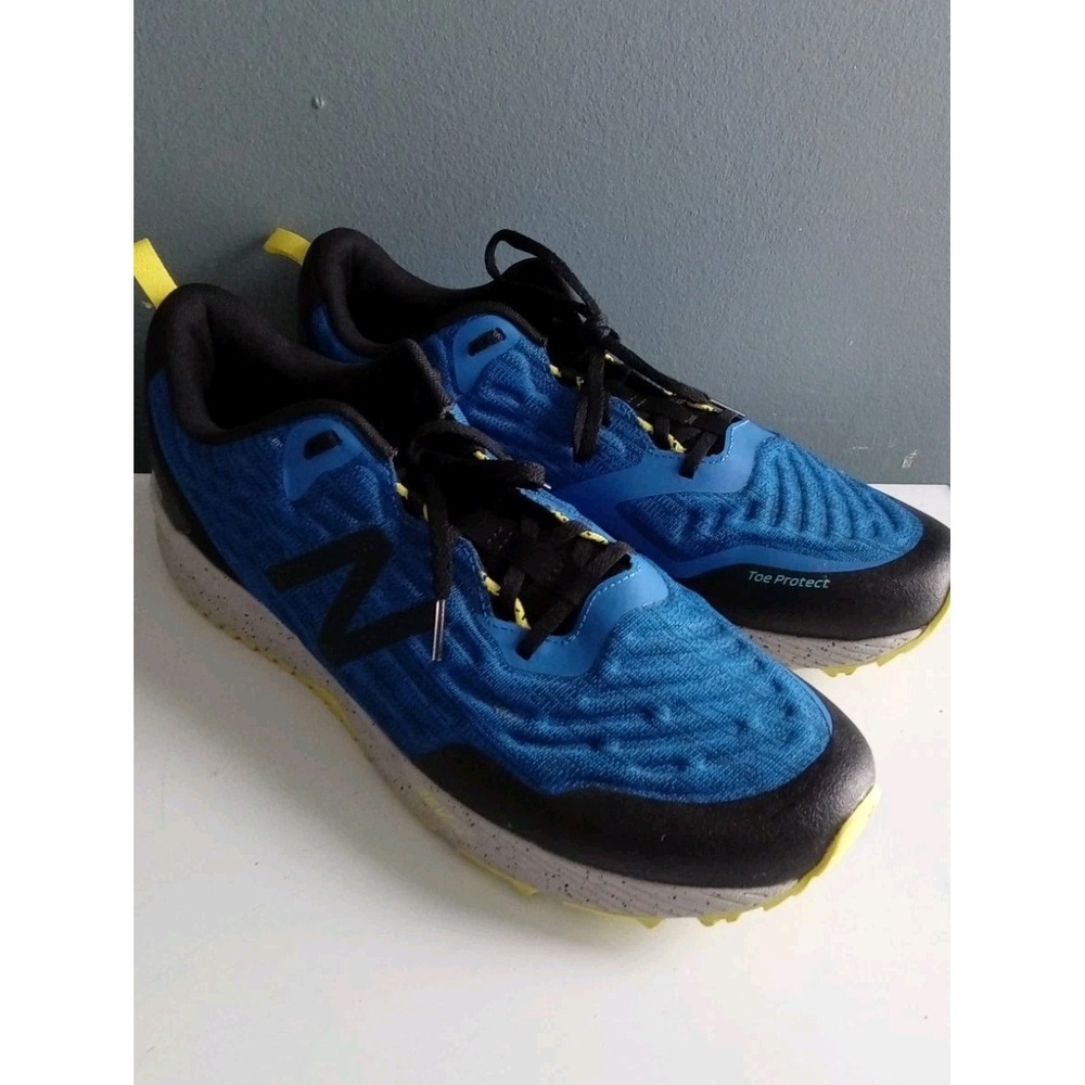 New Balance All Terrain Running Shoes Trail Runners Toe Protect Blue View 2